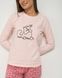 Жіноча піжама зі штанами - Закоханий котик - Family look мама/донька Фото товару 3 з 10