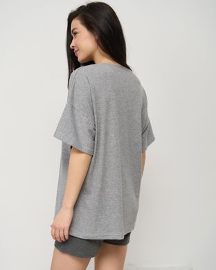 Комплект жіночий футболка з шортиками - в рубчик Фото товару - Інтернет-магазин Zaragoza