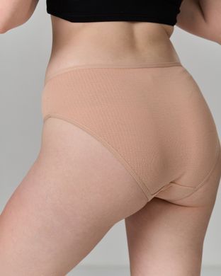 Однотонні трусики в рубчик Plus Size - базовий мікс - набір 5 шт. 2xl