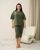Женский комплект Plus Size с капри - Хаки Хаки 4xl