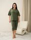 Женский комплект Plus Size с капри - Хаки Хаки 4xl Фото товара 1 из 7