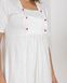 Сорочка для вагітних - біла з кольоровим горошком Фото товару 6 з 8