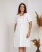 Сорочка для вагітних - біла з кольоровим горошком Фото товару 8 з 8