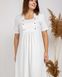 Сорочка для вагітних - біла з кольоровим горошком Фото товару 5 з 8
