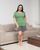 Женский комплект с шортами хлопок - Plus Size - Dream Зелёный 2xl