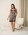 Пижама Plus Size с майкой и шортами Леопард - вискоза Коричневый 2xl