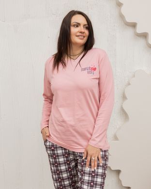 Батальний комплект зі штанами у сердечки, Рожевий, 2xl