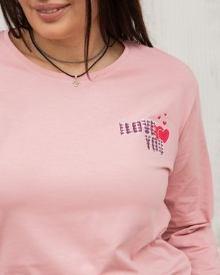 Батальний комплект зі штанами у сердечки, Рожевий, 2xl