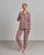 Жіноча піжама на ґудзиках зі штанами - Клітинка з метеликами Фото товару - Інтернет-магазин Zaragoza