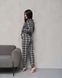 Женская пижама на пуговицах - в клетку - Family look для пары Фото товара 13 из 15