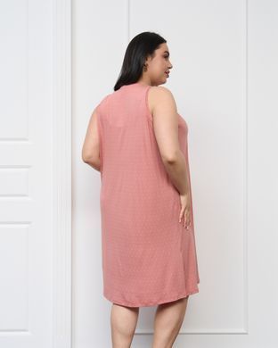 Женская сорочка Plus Size на широких бретельках - Бамбук Розовый 2xl