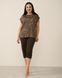 Жіночий комплект з капрі Plus Size - верх леопард Коричневий 2xl Фото товару 1 з 7