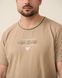 Мужской комплект с однотонными шортами - Plus Size Светло-коричневый 2xl Фото товара 3 из 6