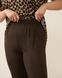 Жіночий комплект з капрі Plus Size - верх леопард Коричневий 2xl Фото товару 5 з 7
