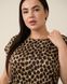 Жіночий комплект з капрі Plus Size - верх леопард Коричневий 2xl Фото товару 4 з 7