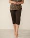 Жіночий комплект з капрі Plus Size - верх леопард Коричневий 2xl Фото товару 6 з 7