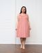 Женская сорочка Plus Size на широких бретельках - Бамбук Розовый 2xl Фото товара 7 из 14