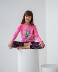 Подростковая пижама на девочку, розовая с феей, Розовый, 8-9