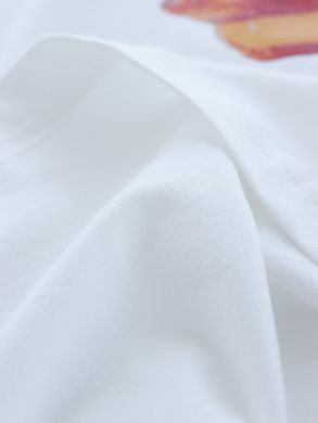 Футболка oversize Pechenka 26003 Молочный в универсальном размере