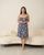 Сорочка на тонкой бретельке Plus Size - Незабудки 2xl