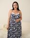 Сорочка на тонкой бретельке Plus Size - Незабудки 2xl Фото товара 2 из 7
