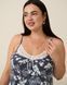 Сорочка на тонкой бретельке Plus Size - Незабудки 2xl Фото товара 3 из 7