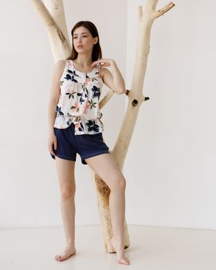 Віскозний комплект з шортами і майкою зі стрічкою Фото товару - Інтернет-магазин Zaragoza