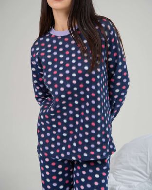Жіночий костюм зі штанами Фліс - у різнокольоровий горошок Фото товару - Інтернет-магазин Zaragoza