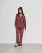 Женская пижама на пуговицах со штанами - красная клетка Фото товара 1 из 9