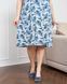 Вискозная сорочка Plus Size в мелкие веточки Темно-бирюзовый 2xl Фото товара 6 из 7