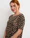 Туника свободного кроя с карманами Plus Size - леопард Коричневый 2xl Фото товара 3 из 6
