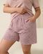 Жіночий комплект з шортами бавовна - Plus Size - Метелик Пудровий 2xl Фото товару 4 з 6