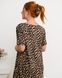 Туника свободного кроя с карманами Plus Size - леопард Коричневый 2xl Фото товара 6 из 6