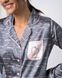 Жіноча піжама на ґудзиках - дрібні написи Фото товару 4 з 7