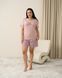 Жіночий комплект з шортами бавовна - Plus Size - Метелик Пудровий 2xl Фото товару 1 з 6