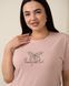 Жіночий комплект з шортами бавовна - Plus Size - Метелик Пудровий 2xl Фото товару 3 з 6