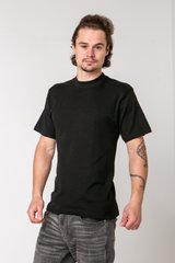 Мужская футболка с закрытым горлом - Черный, Чорний, 5xl