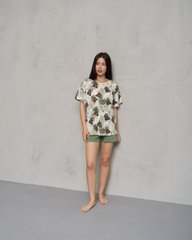 Комплект жіночий з шортиками - Листочки Фото товару - Інтернет-магазин Zaragoza