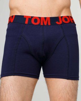 Труси-шорти чоловічі однотонні - Tom John - Темно-сині, На фото, 2xl
