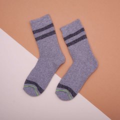 Шкарпетки утеплені для хлопчика-підлітка - сірі, Сірий, 30-35