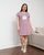 Жіноча туніка з коротким рукавом Plus Size - Feel great Пудровий 3xl