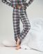 Жіночий костюм зі штанами Фліс - на ґудзиках - Клітинка Фото товару 4 з 9