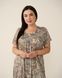 Вискозная сорочка Plus Size - Турецкий огурец Светло-коричневый 3xl Фото товара 3 из 6