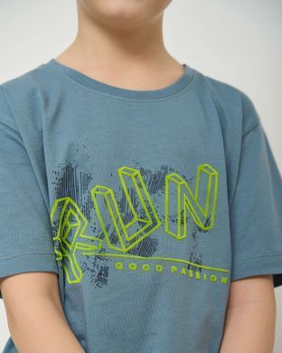 Комплект для мальчика с шортами Ozkan - Run, Голубой, 11-12