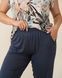 Жіночий комплект Plus Size з капрі - квітковий принт Бежевий l Фото товару 3 з 7