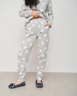 Жіноча піжама зі штанами - на ґудзиках - Зірочки Фото товару - Інтернет-магазин Zaragoza
