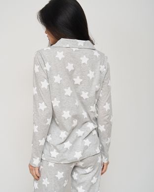 Жіноча піжама зі штанами - на ґудзиках - Зірочки Фото товару - Інтернет-магазин Zaragoza