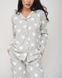 Женская пижама со штанами - на пуговицах - Звёздочки Фото товара 4 из 8