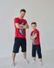 Подростковый комплект с шортами на мальчика - Скейт - Family look папа/сын Фото товара 8 из 9