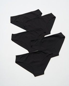 Батальные трусики бесшовные полиэстер - Чёрные, Чорний, 3xl